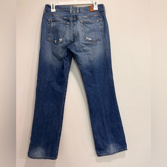 WOMENS LUCKY BRAND CLASSIC RIDER JEANS SZ 28/6 100% COTTON DISTRESSING STRT LEG - Picture 2 of 10